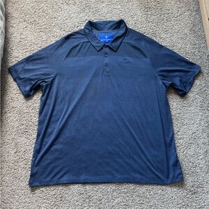 Maserati Trident Logo Polo Shirt Mens size 3XL Navy blue
